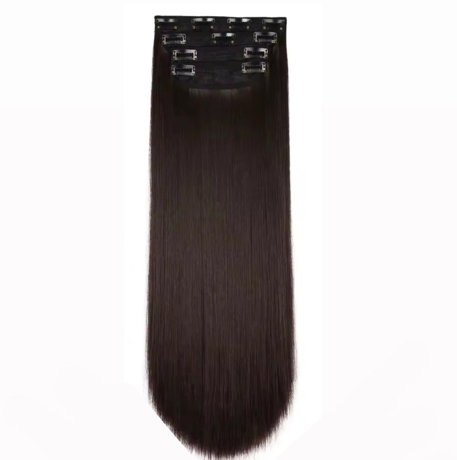 Extensiones clips lisas fibra