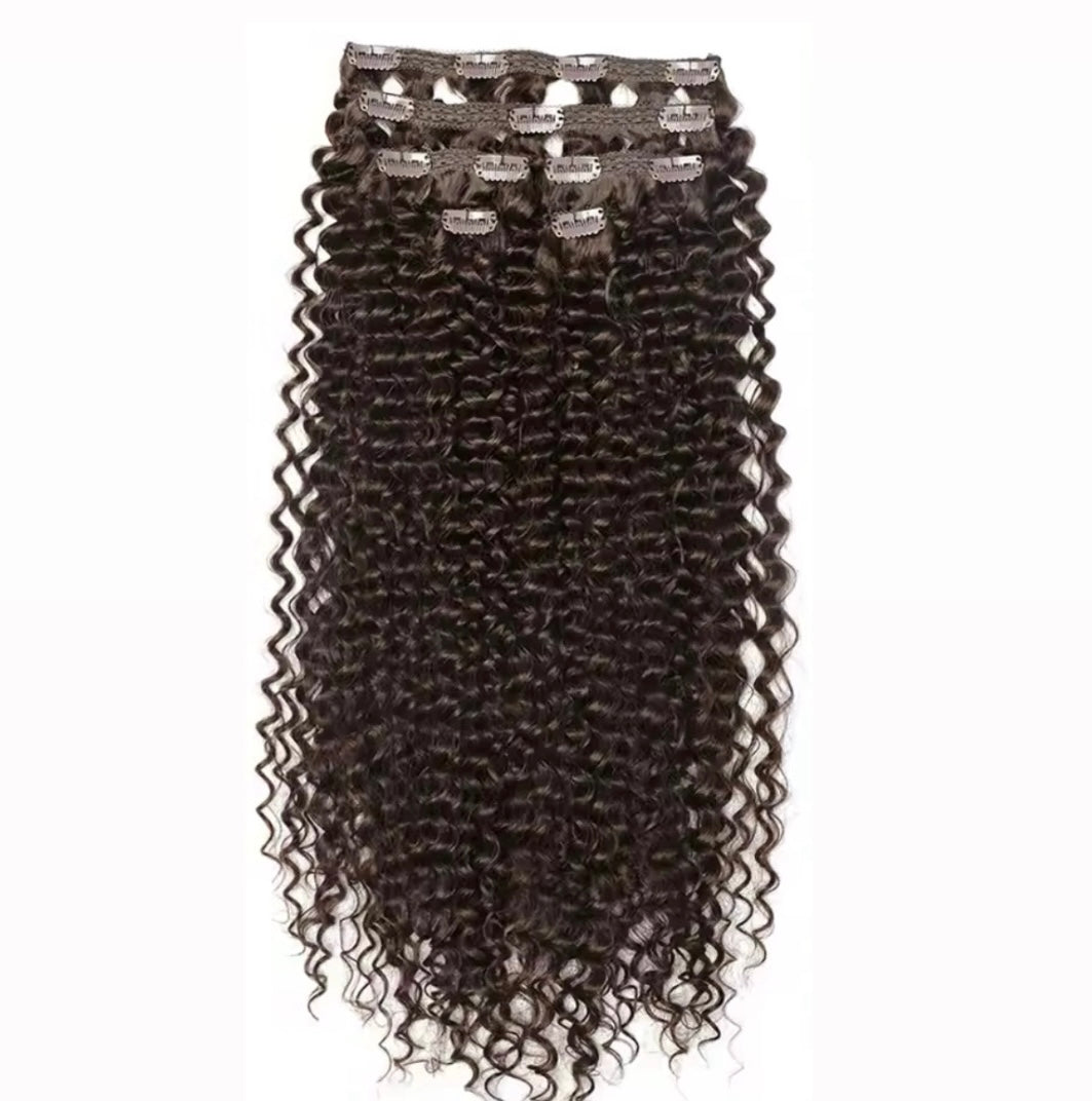 Extensiones de clips rizadas 60cm