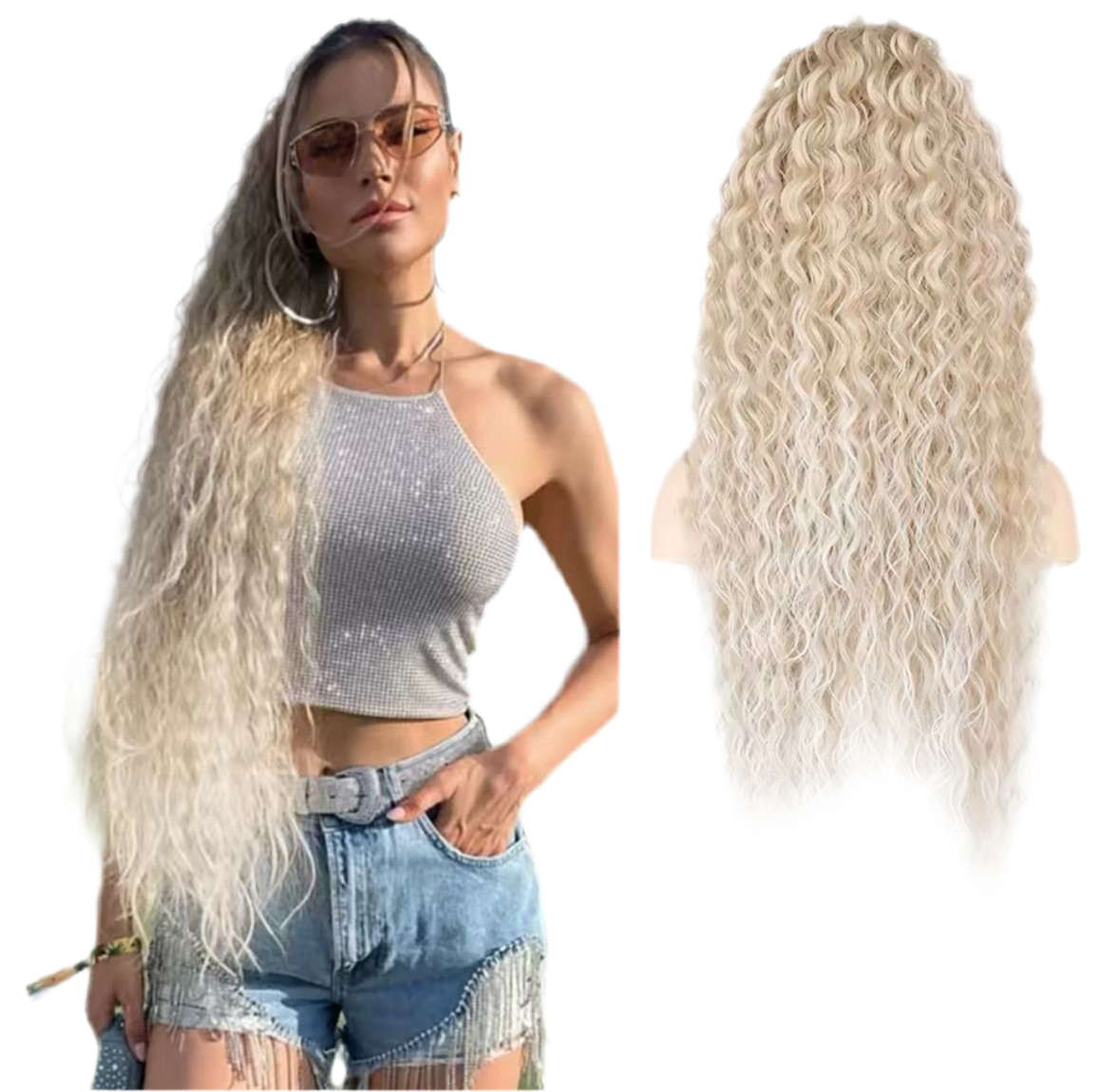 Coleta rizada xxl