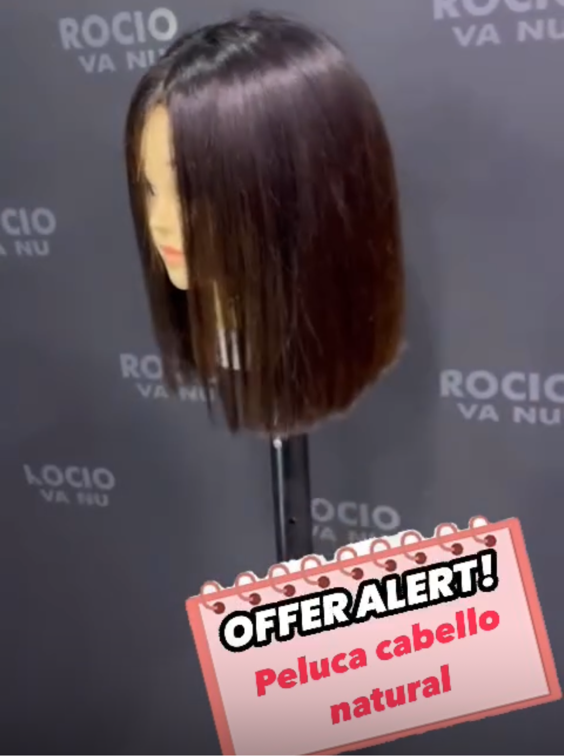Peluca de pelo natural