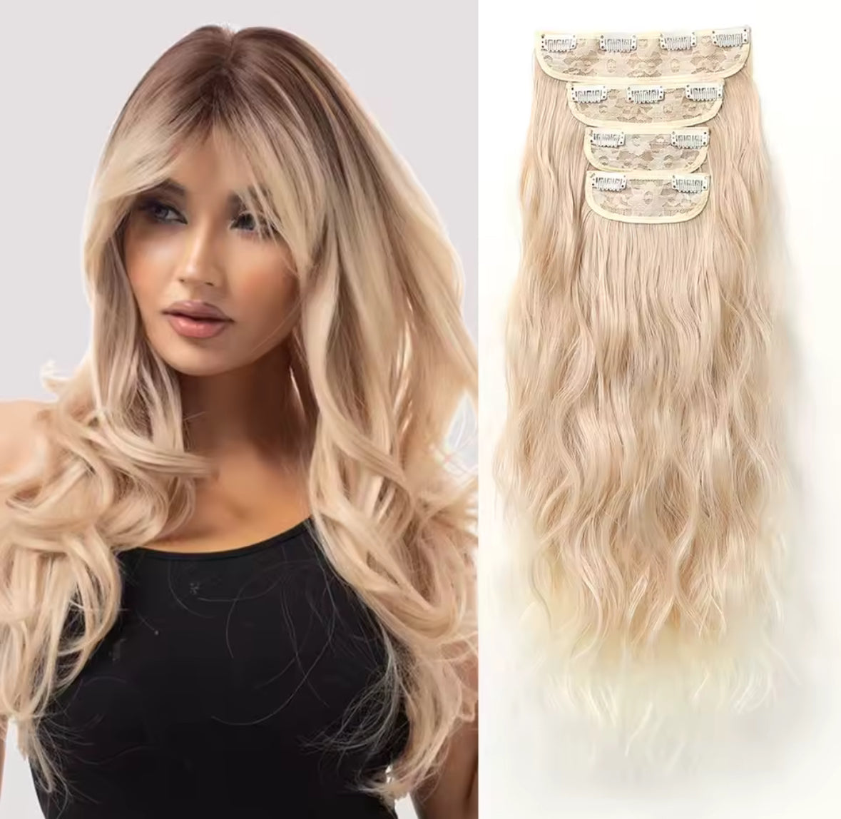 Extensiones Clips Fibra 60 cm