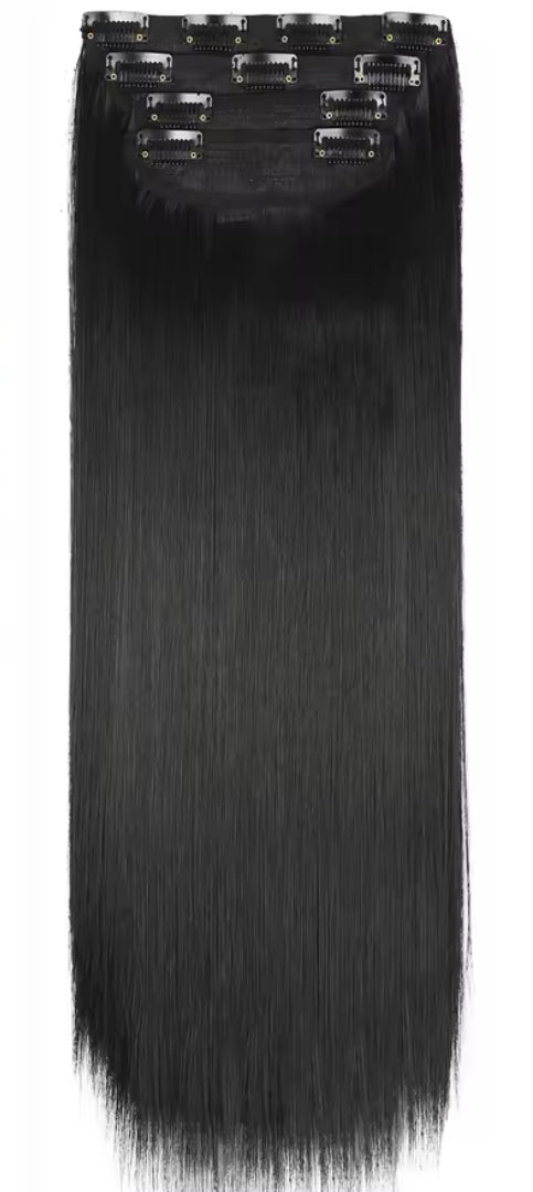 Extensiones clips lisas fibra