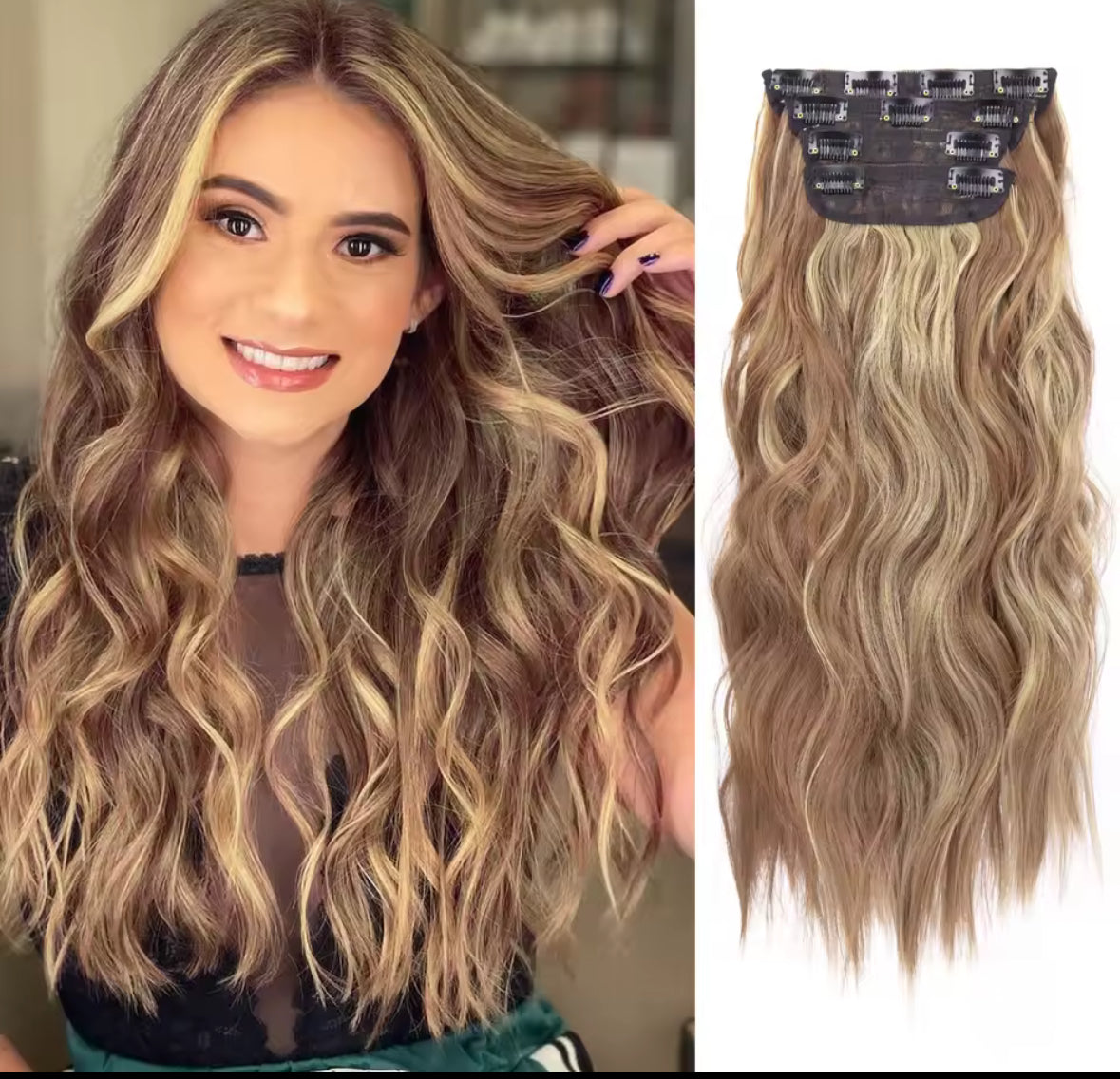 Extensiones Clips Fibra 50 cm