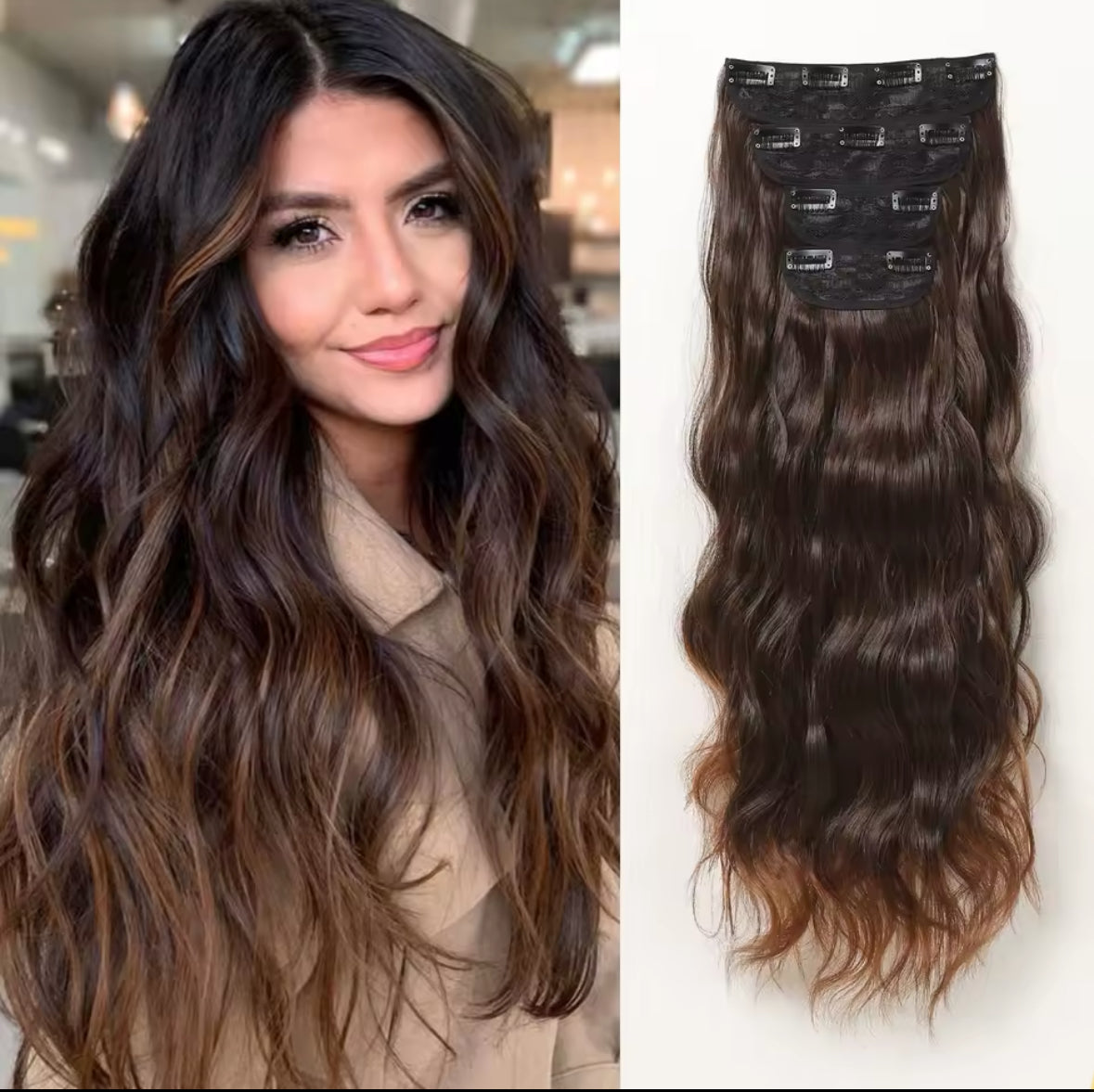 Extensiones Clips Fibra 60 cm