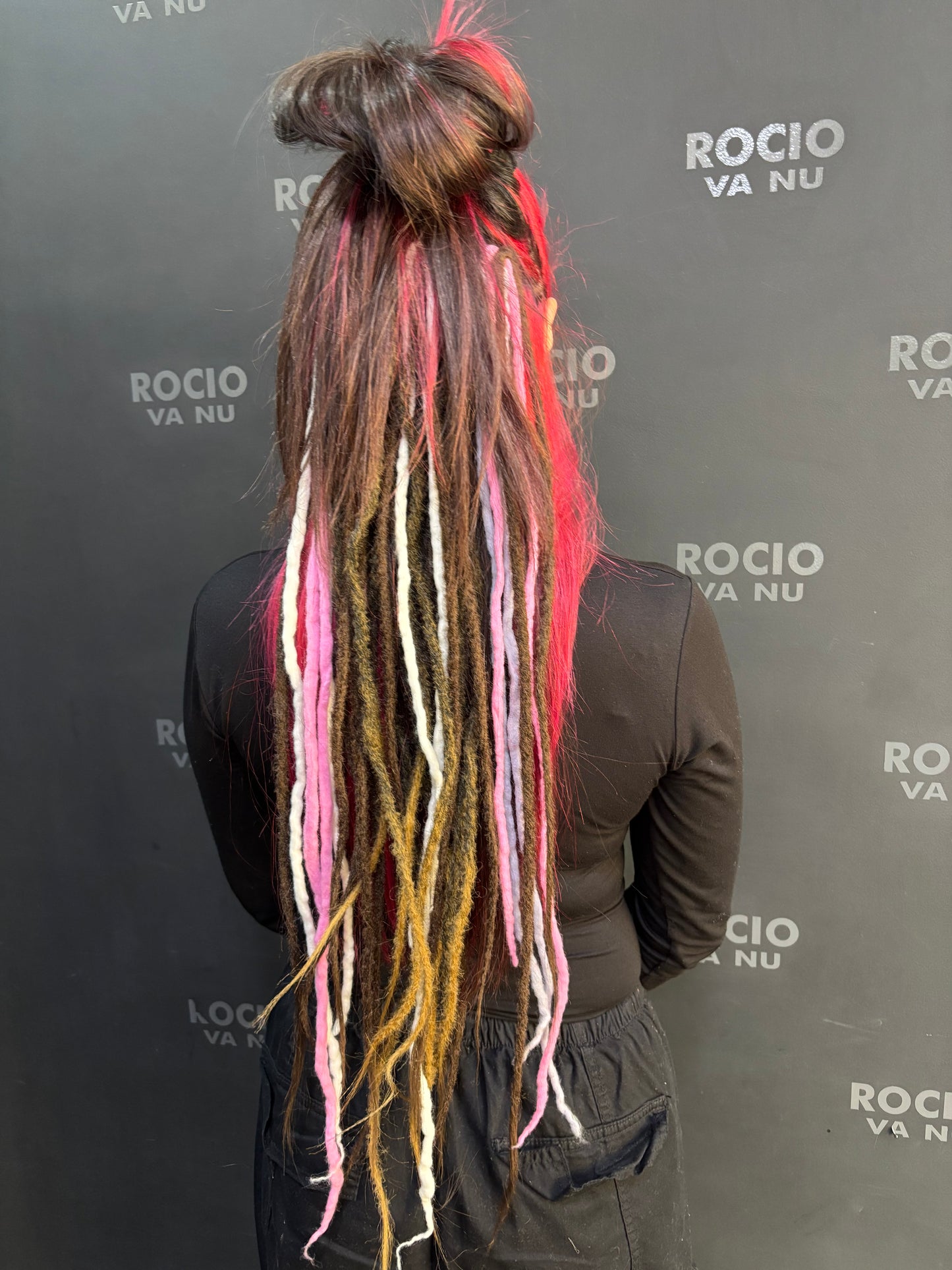 Rastas Marrón  Rosa