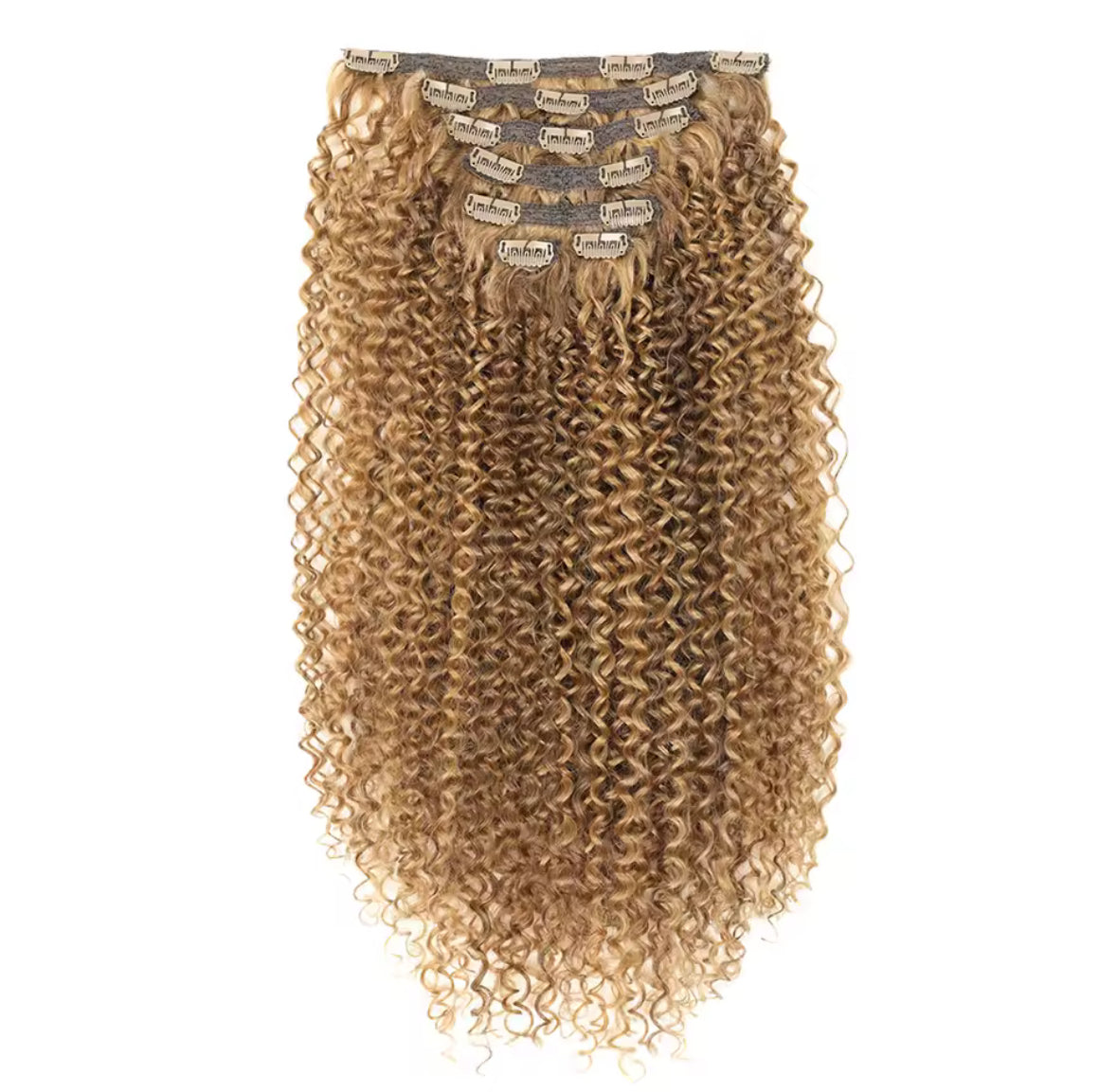 Extensiones de clips rizadas 60cm
