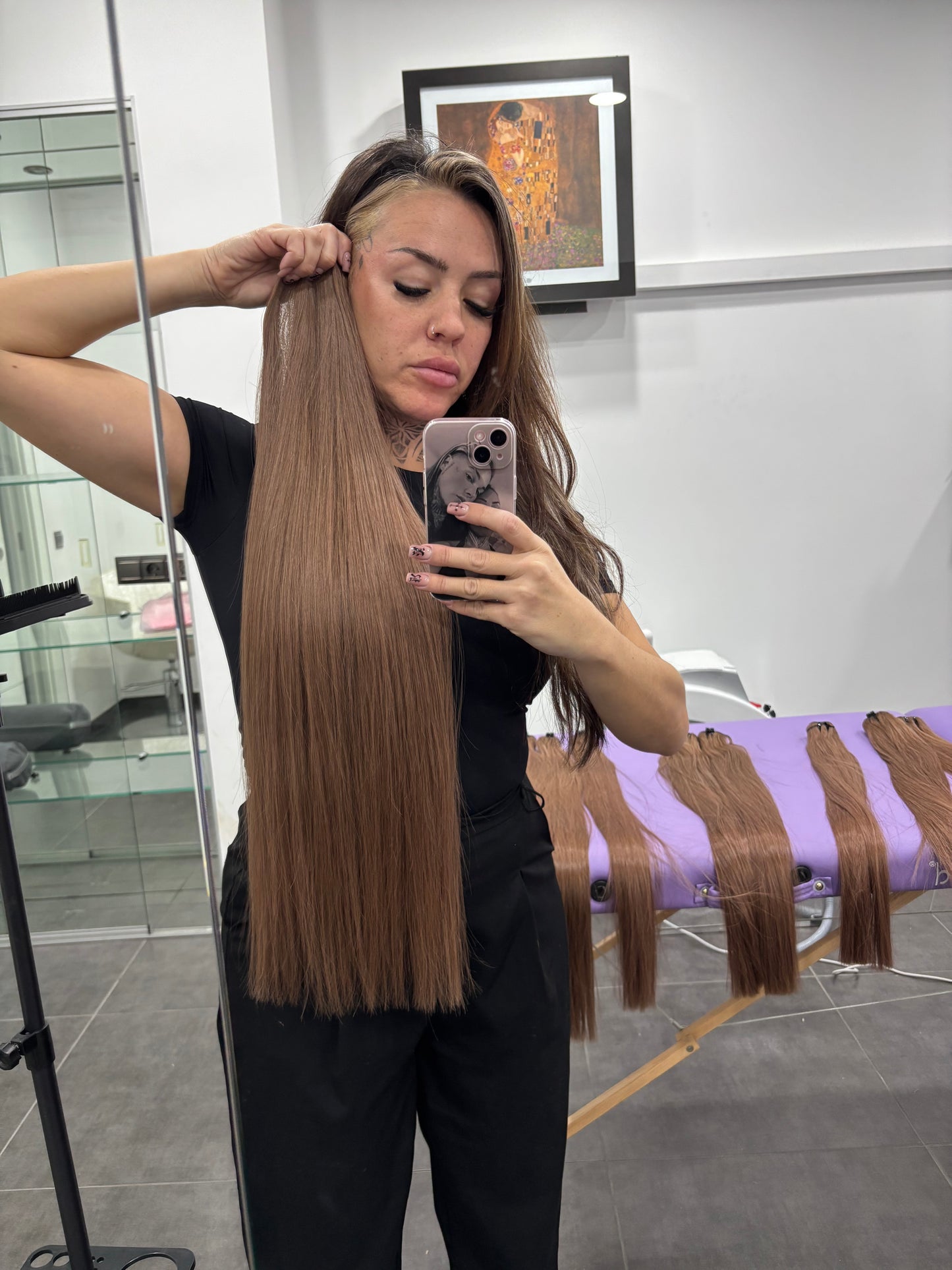 Cortina de cabello humano TOFFE