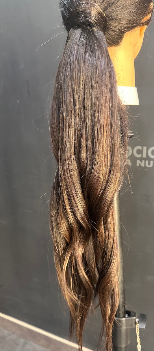 Coleta de pelo natural 56cm