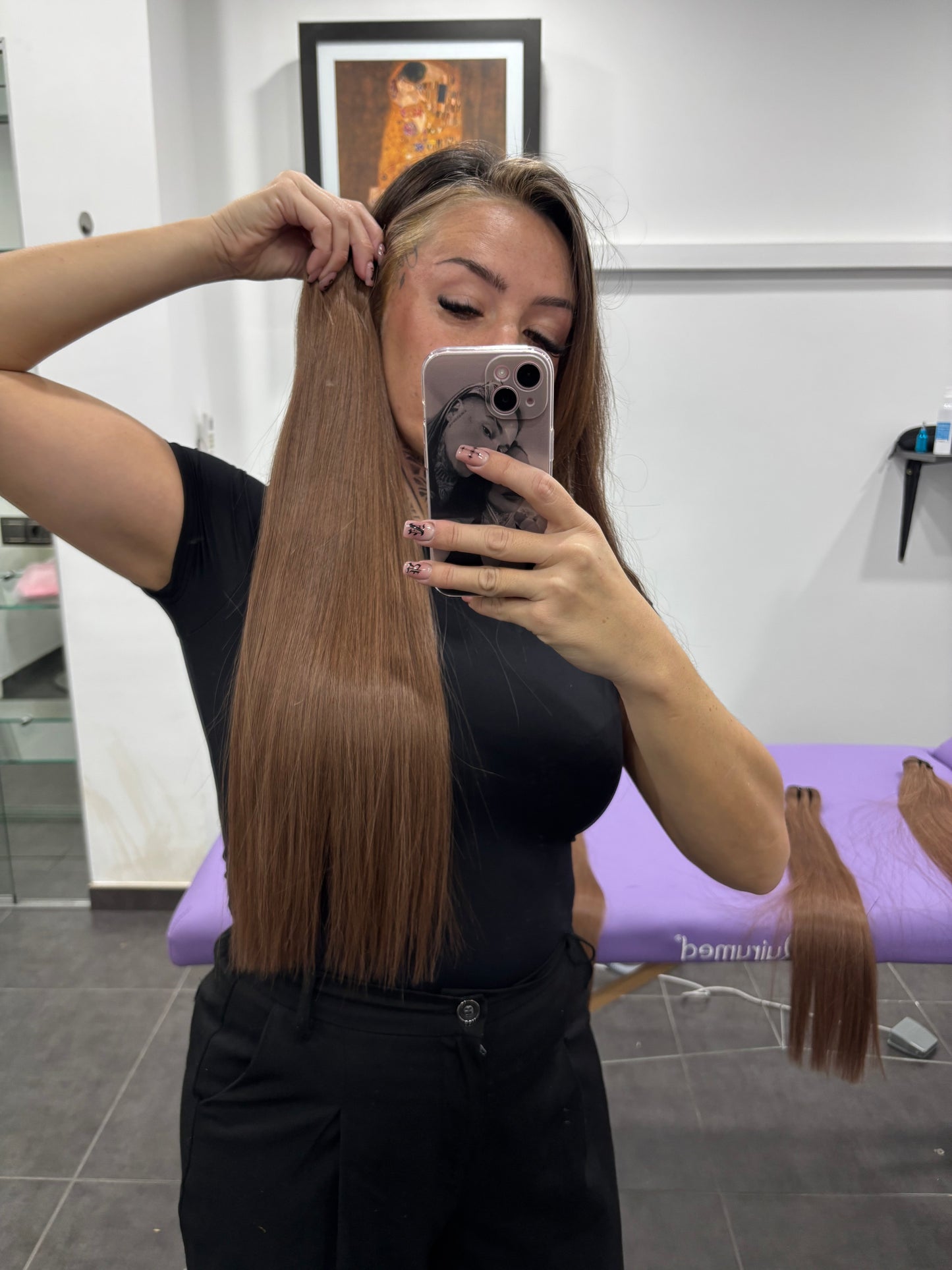 Cortina de cabello humano TOFFE