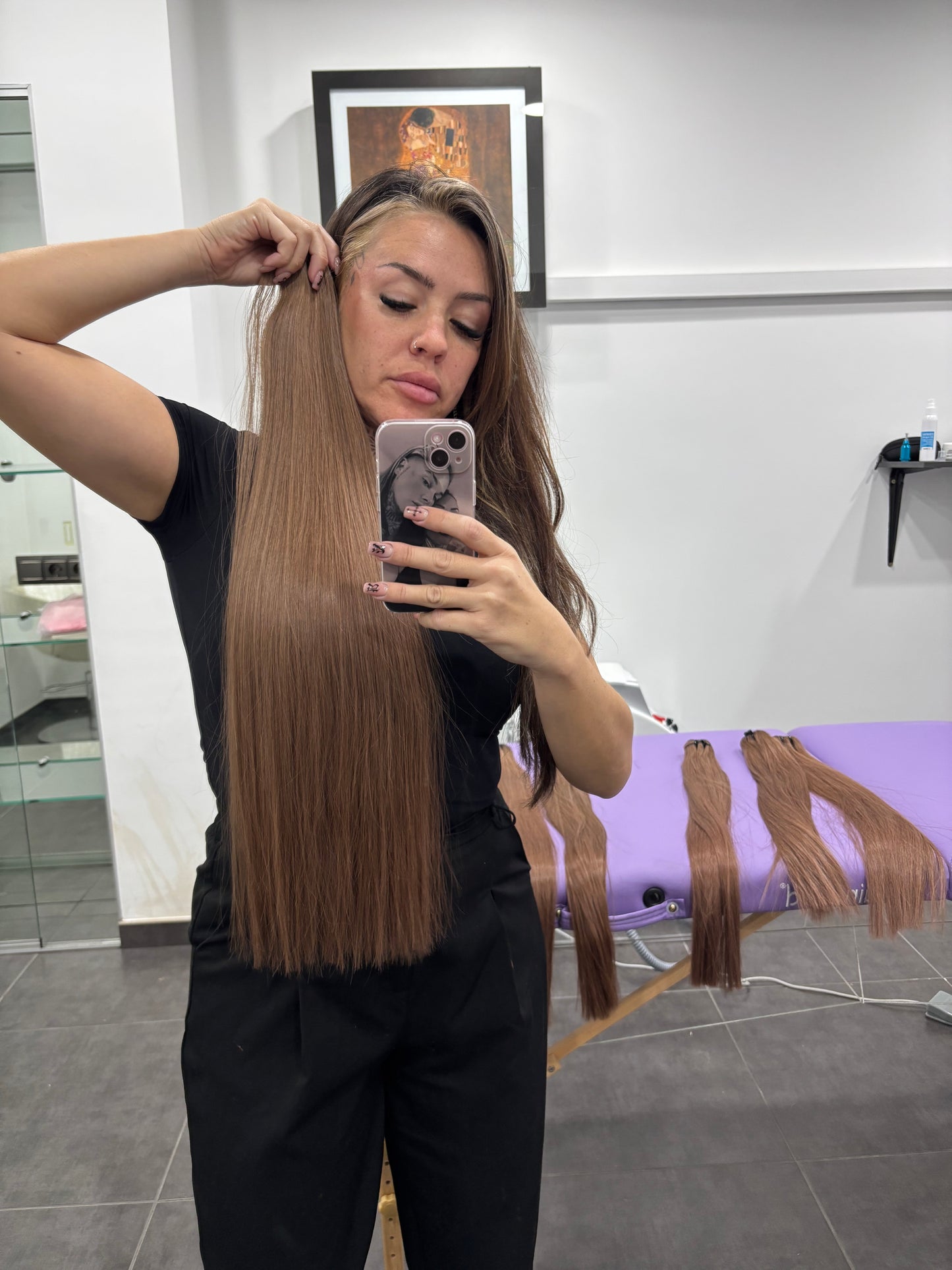 Cortina de cabello humano TOFFE