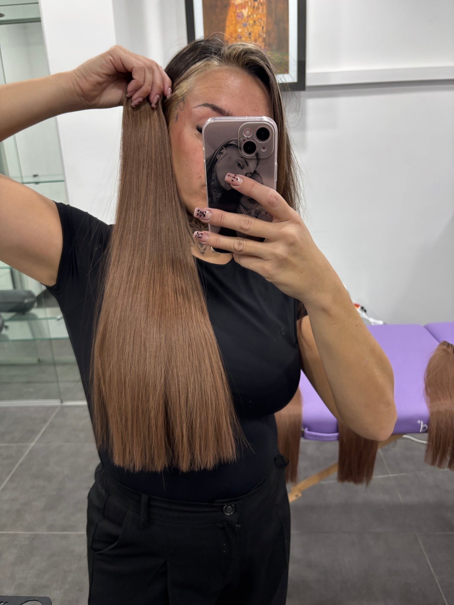 Cortina de cabello humano TOFFE