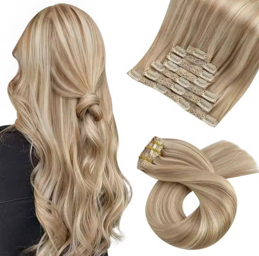 Extensiones Clips, cabello natural 50 cm