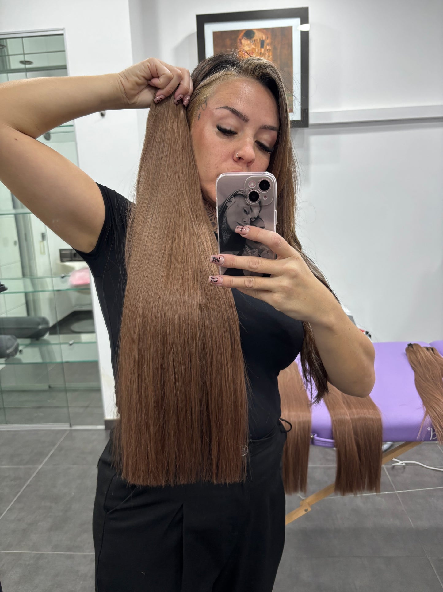 Cortina de cabello humano TOFFE