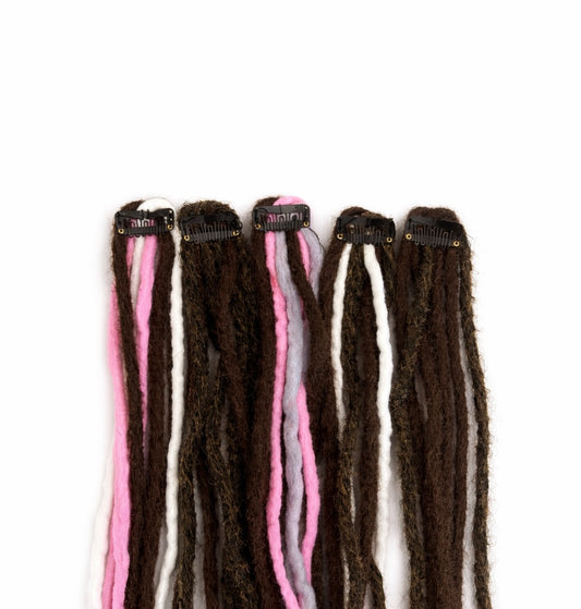 Rastas Marrón  Rosa
