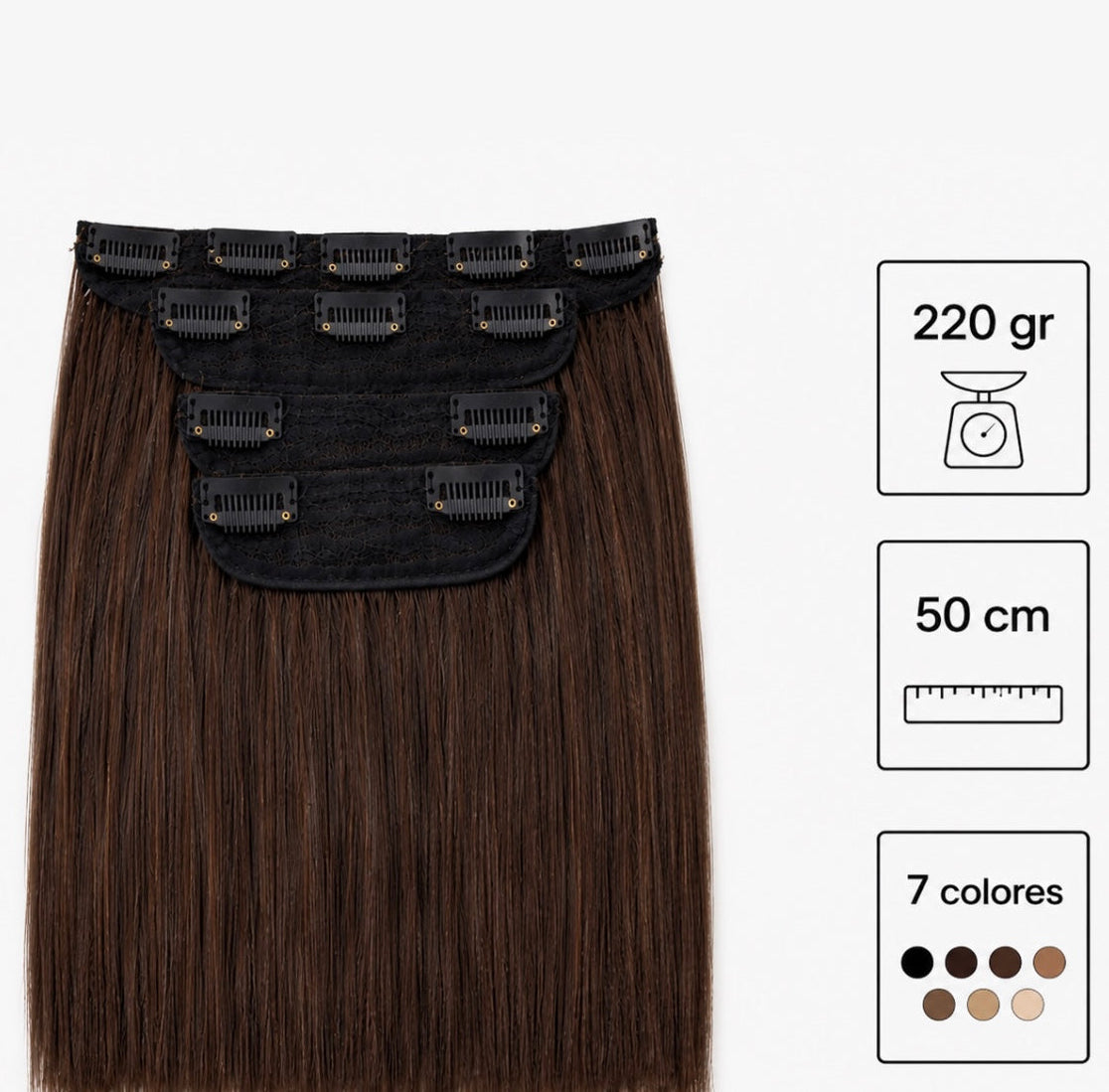 VARIOS COLORES Extensiones lisas SATURNO