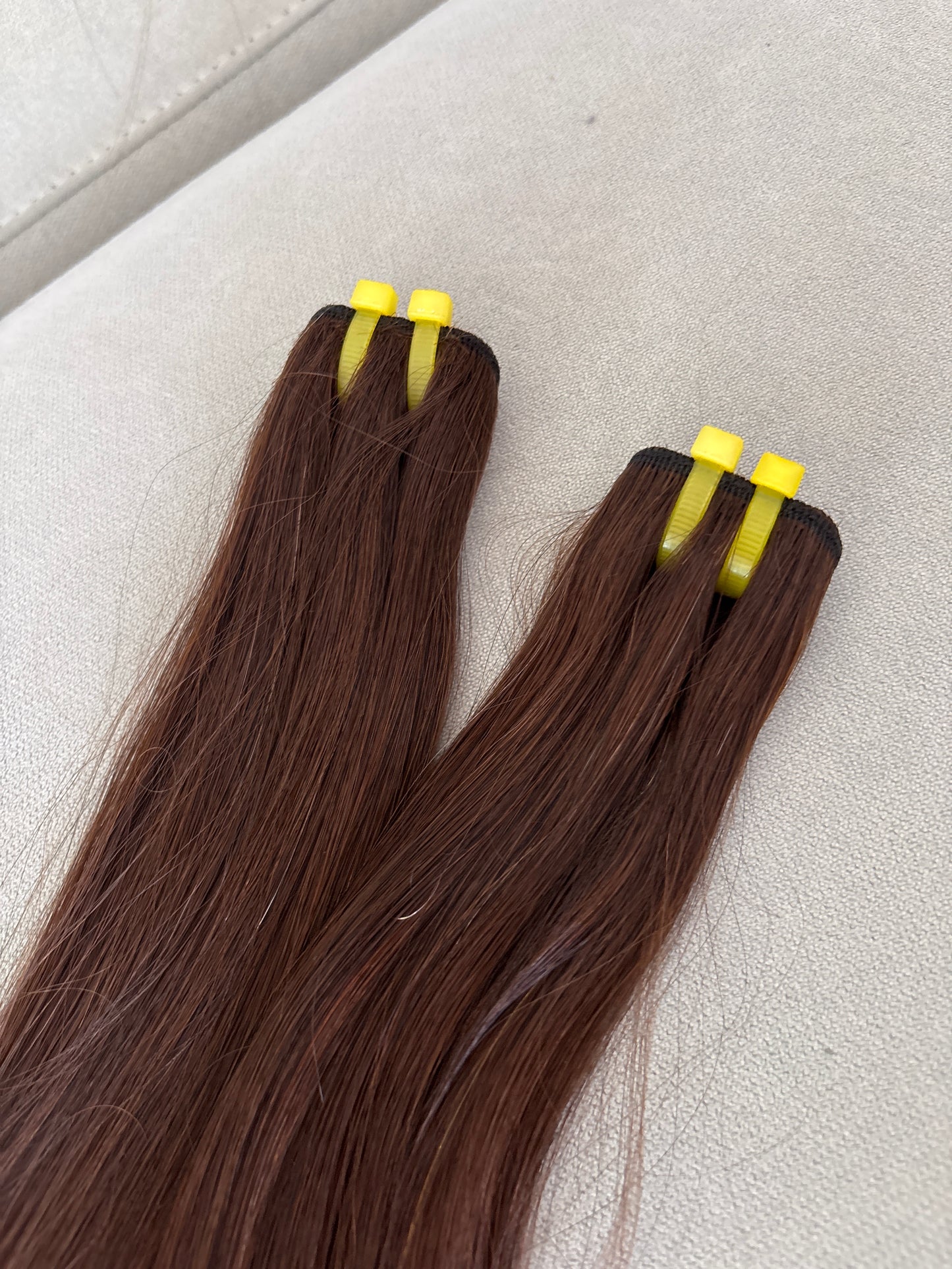 Cortina de cabello humano chocolate