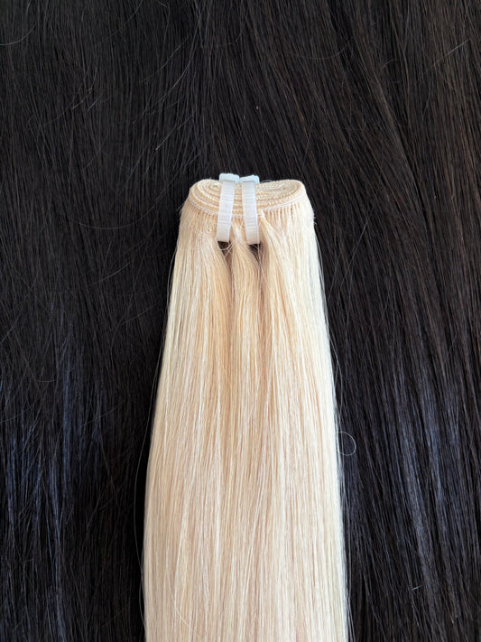 Cabello humano en cortina
