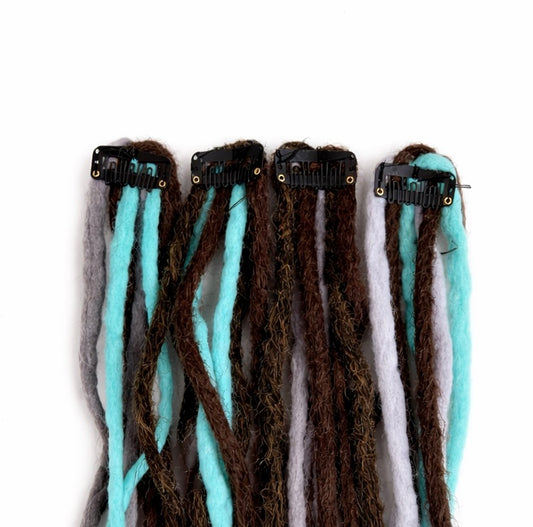 Rastas Marron Turquesa