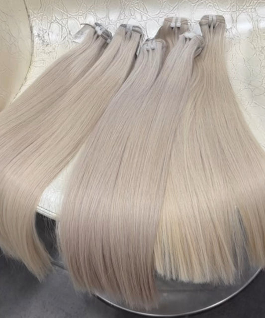 Cabello humano en cortina