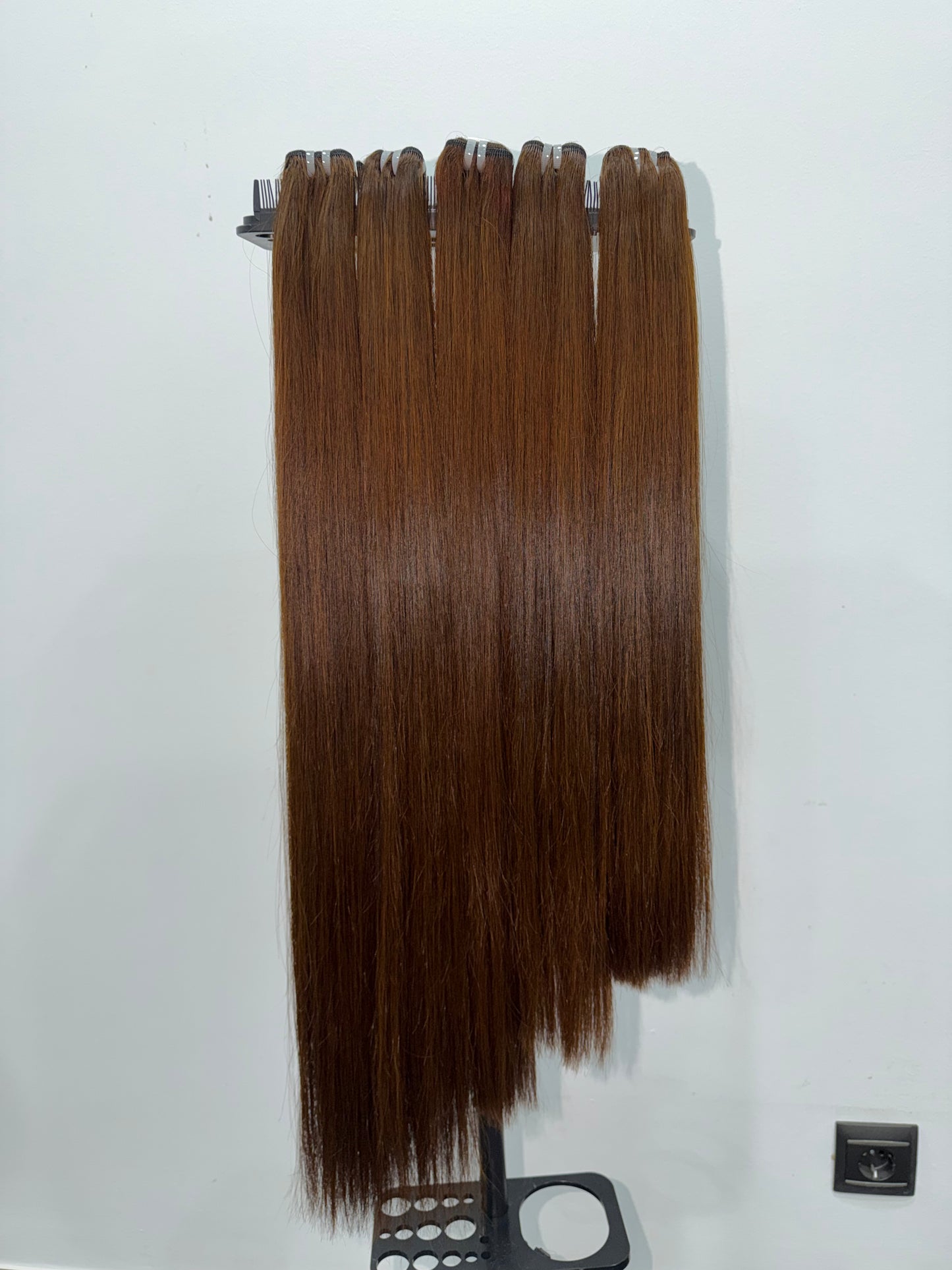 Cortina de cabello humano CASTAÑO