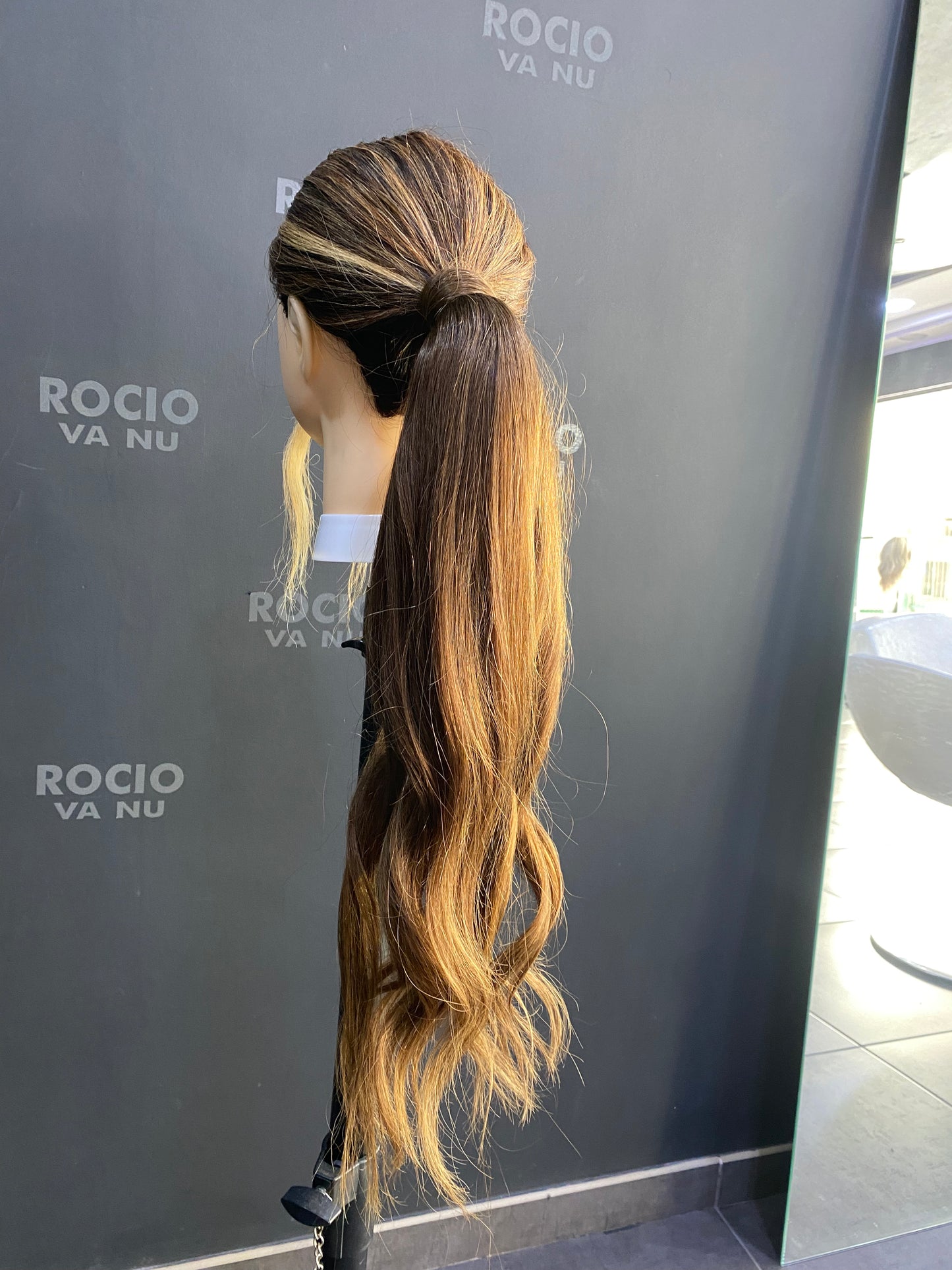 Coleta de pelo natural 56cm