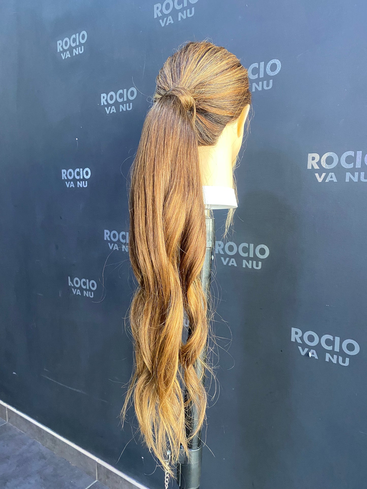 Coleta de pelo natural 56cm