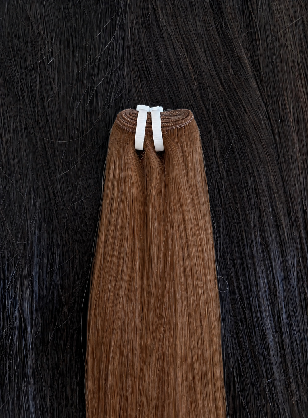 Cortina de cabello humano CASTAÑO
